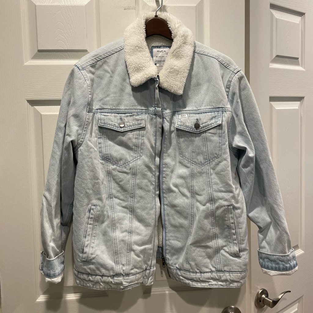 Rvca Sherpa Denim Jacket